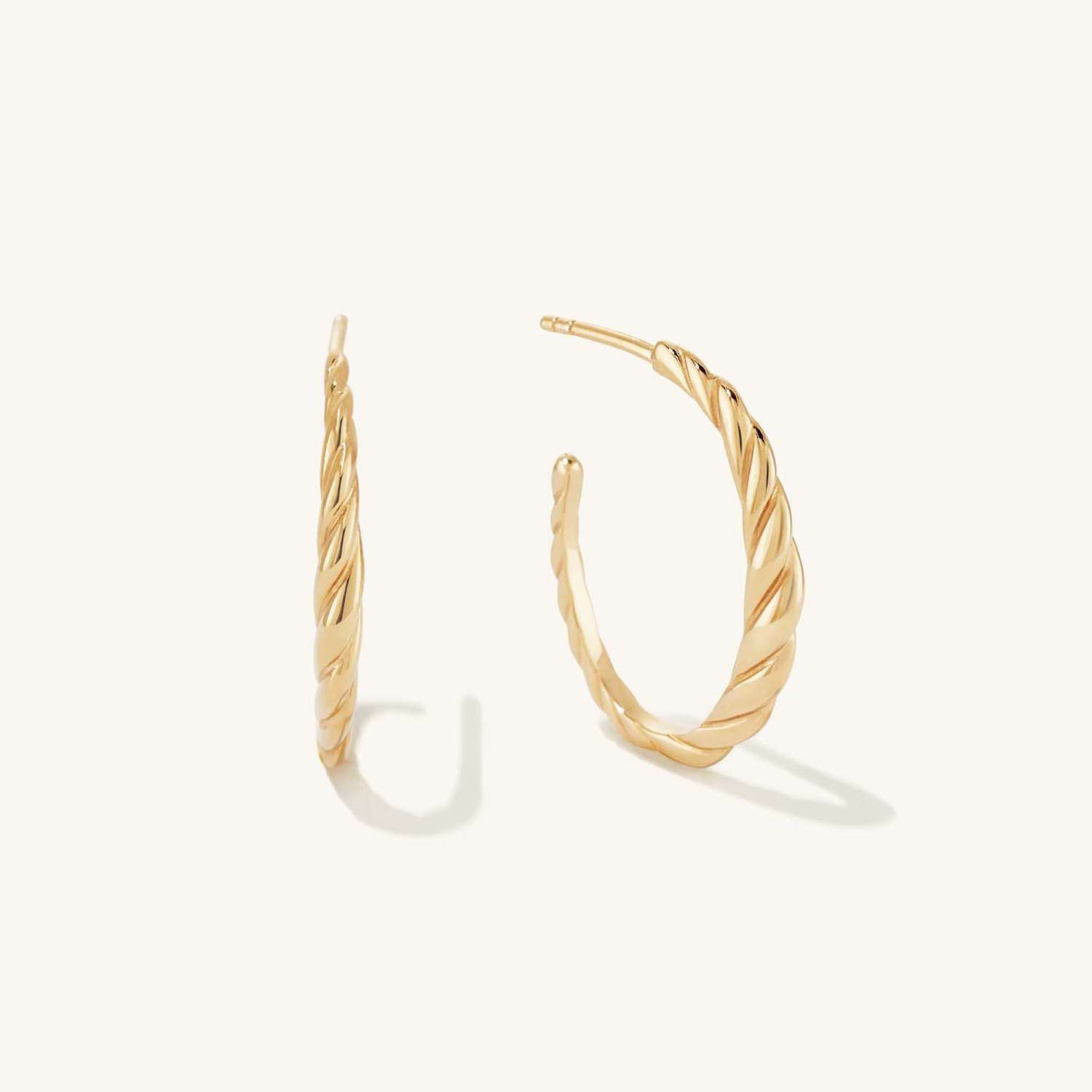 Thin Croissant Dôme Hoops | Mejuri (Global)