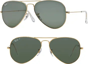 Original 62mm Oversize Polarized Aviator Sunglasses | Nordstrom
