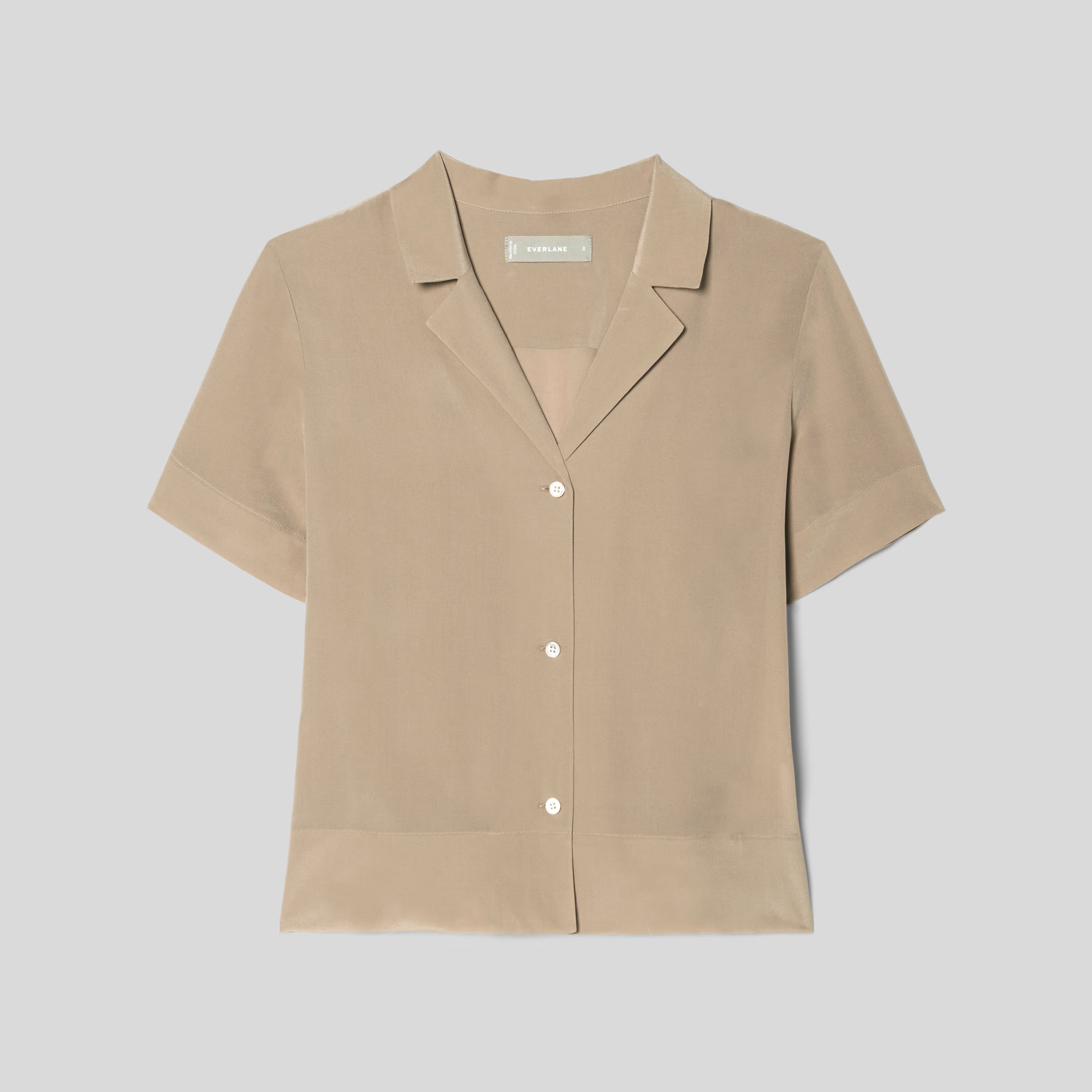 The Clean Silk Short-Sleeve Notch Shirt | Everlane