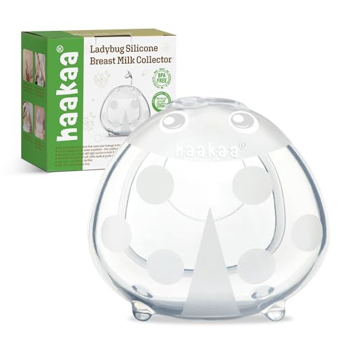 haakaa Ladybug Milk Collector Breast Milk Saver Breast Shell for Breastfeeding, Collect Breastmilk Leaks, Skin-Friendly and Easy to Wear (1.4oz/40ml,1PC) | Amazon (US)