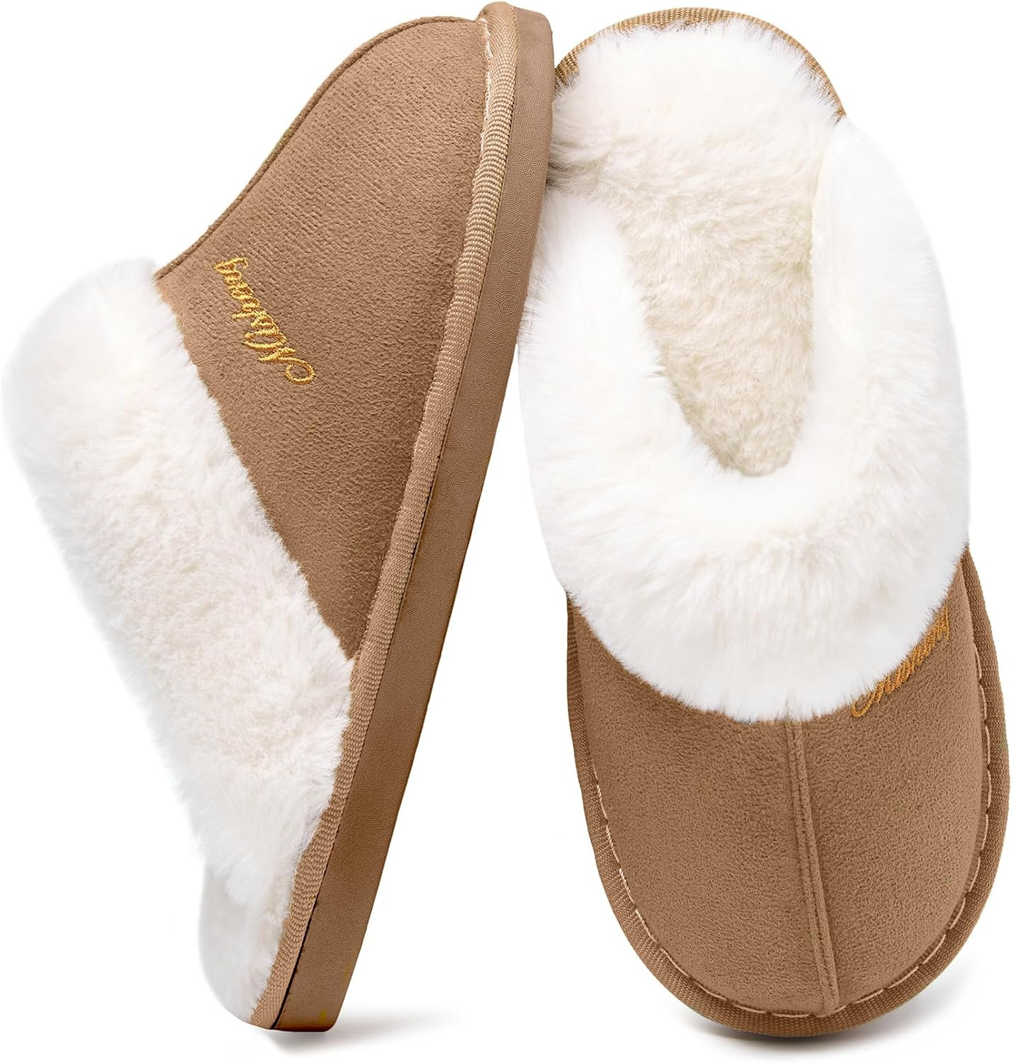 Micolin Slippers for Women Men Fuzzy Memory Foam Warm Cozy House Shoes | Amazon (US)