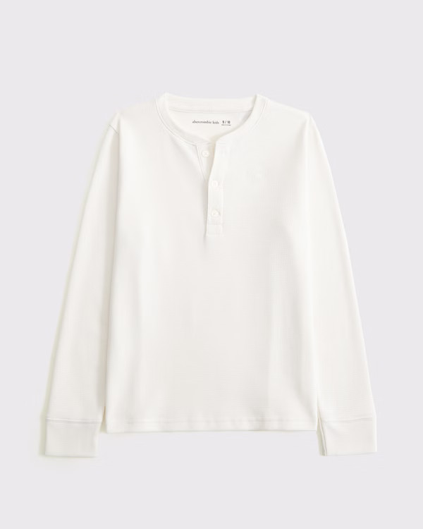 long-sleeve waffle icon henley | Abercrombie & Fitch (US)