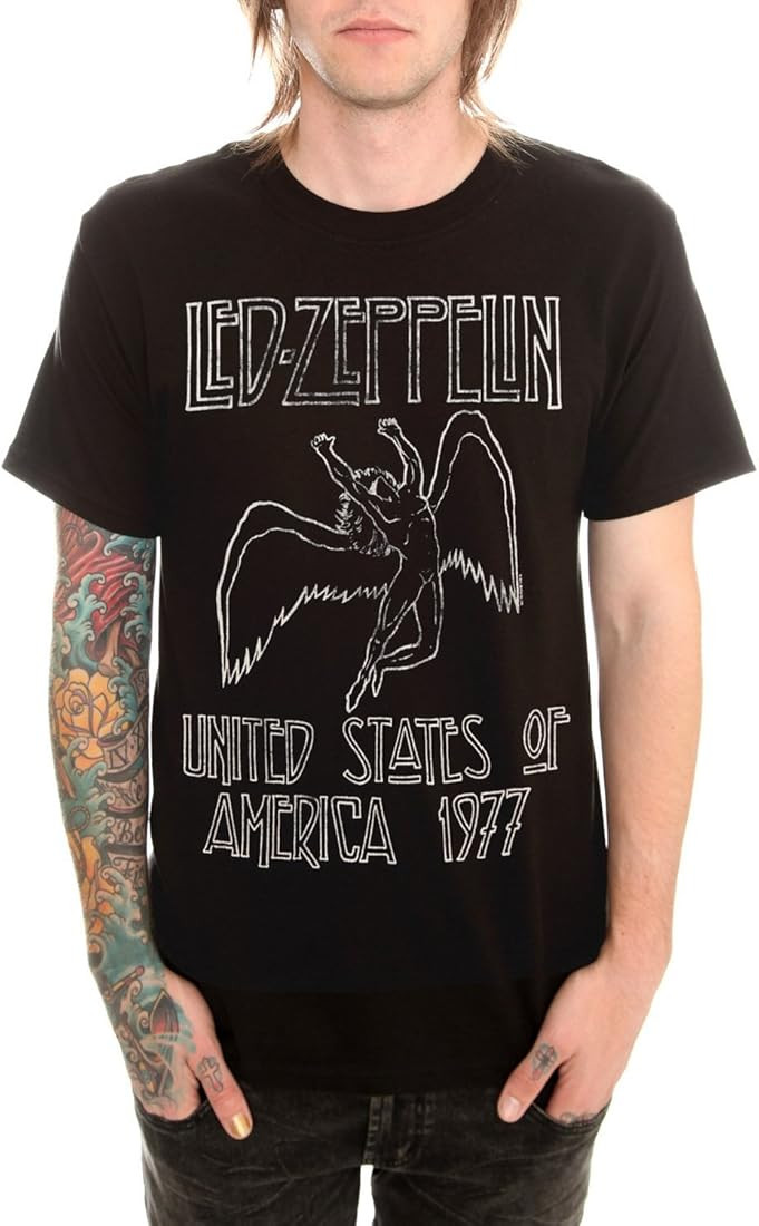 Hot Topic Led Zeppelin 1977 T-Shirt | Amazon (US)