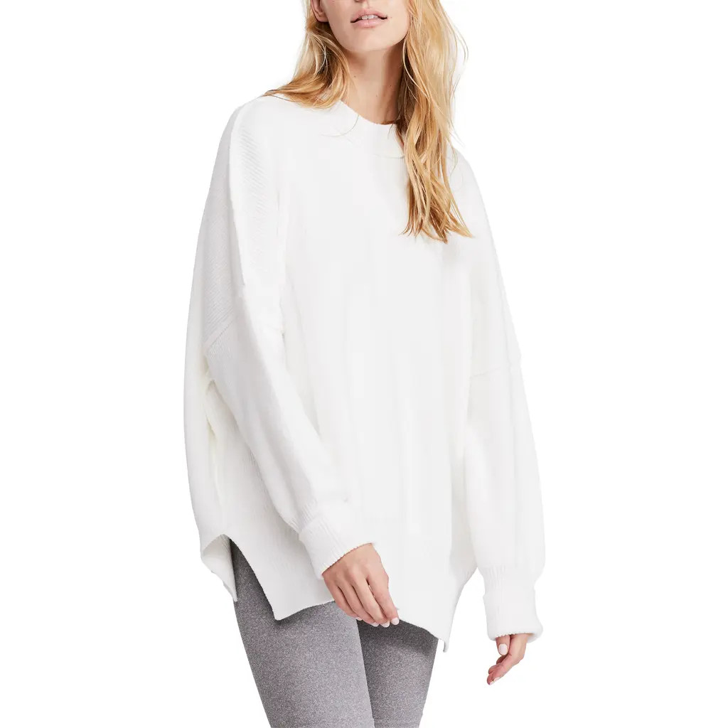 Free People Easy Street Tunic Sweater in Painted White at Nordstrom Rack, Size Small | Nordstrom Rack