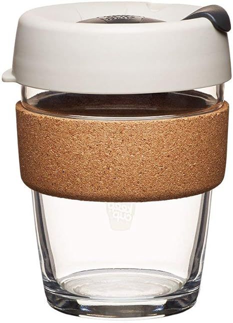 KeepCup 12oz Reusable Coffee Cup. Toughened Glass Cup & Natural Cork Band. 12-Ounce/Medium, Filte... | Amazon (US)