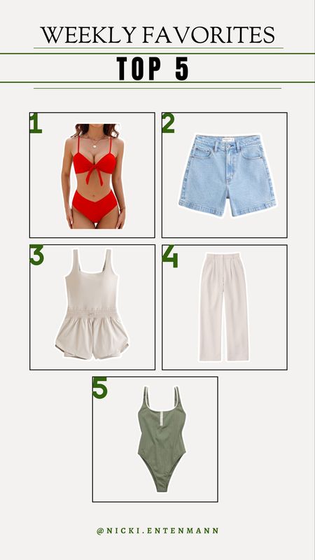 Our weekly favorites! I can’t tell you how much I love the dad shorts from Abercrombie for summer!! 

Bestsellers, our favorites, Abercrombie, amazon swim, dad shorts trend, aerie swim, nicki entenmann 

#LTKstyletip #LTKSeasonal #LTKswim