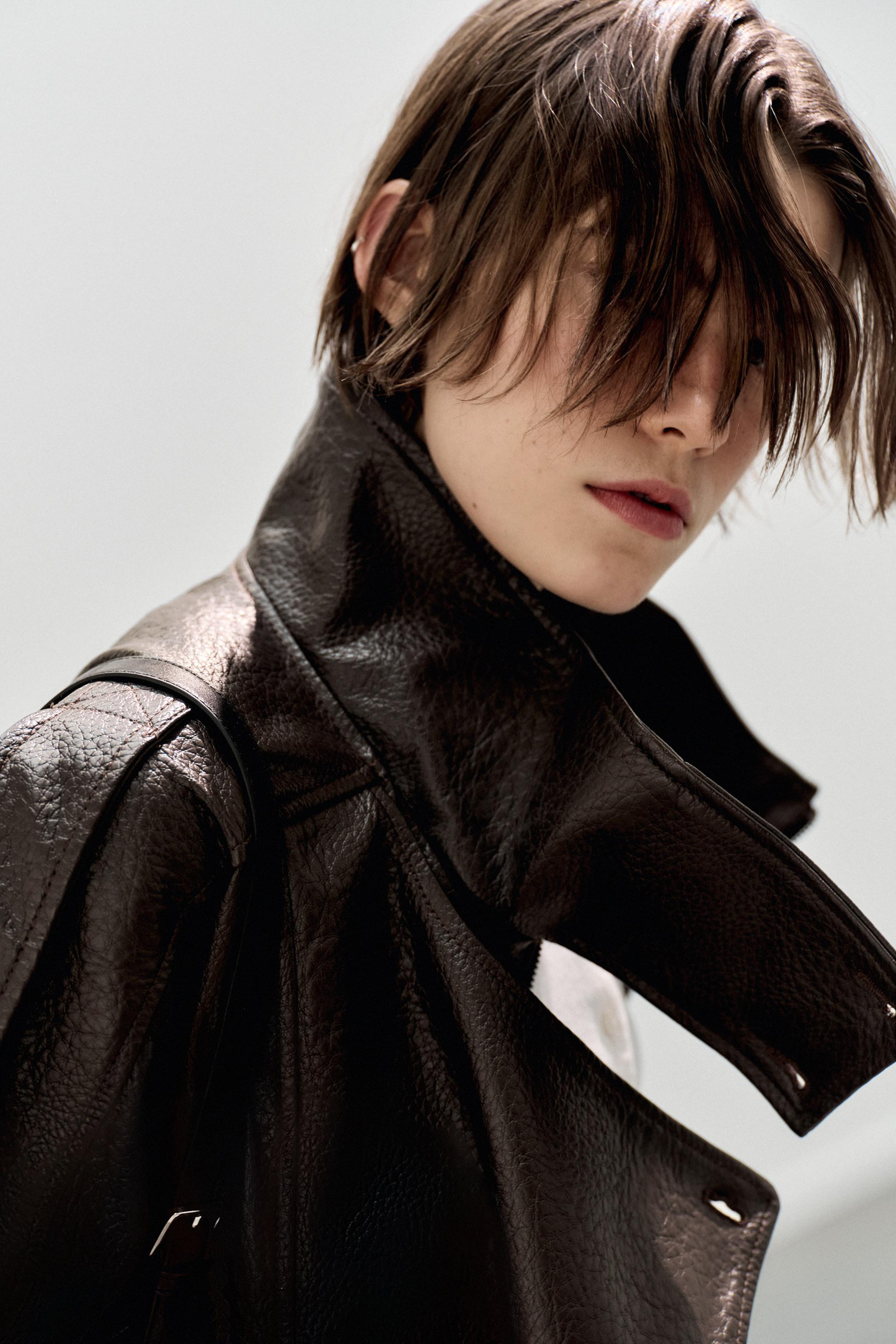 LEATHER EFFECT BIKER JACKET | Zara UK