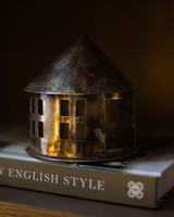 Round Metal Oxidized House | Elements by Remedy