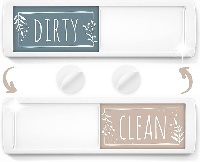 Stylish Dishwasher Magnet Clean Dirty Sign - 2" by 7" - Ideal Clean Dirty Magnet for Dishwasher a... | Amazon (CA)