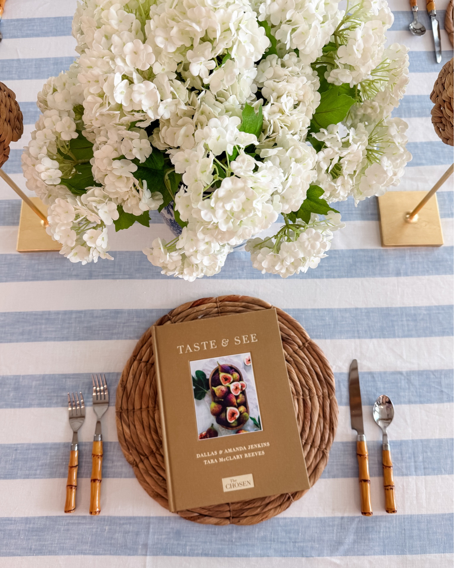 Taste & See, a devotional cookbook by Dallas & Amanda Jenkins and Tara McClary Reeves.

#LTKHome #LTKfoodie #LTKSeasonal