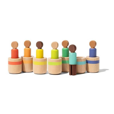 Lovevery Post & Play Peg People Baby Toy - 7ct | Target