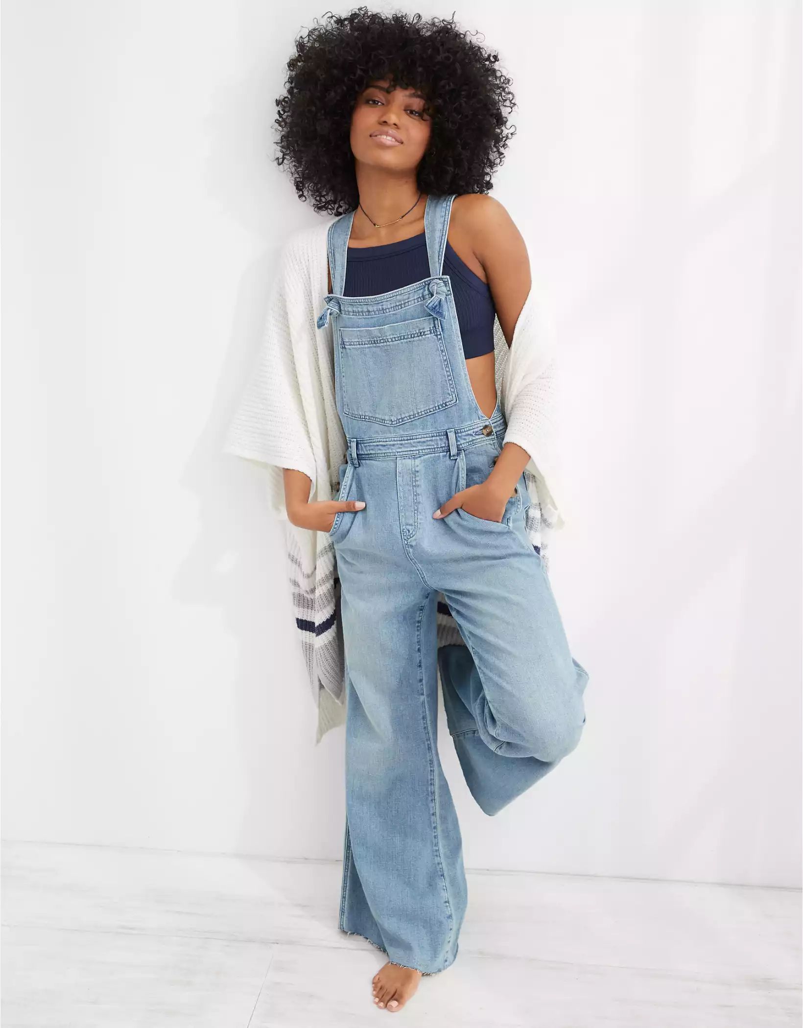 Aerie Wide Leg Overalls | American Eagle Outfitters (US & CA)