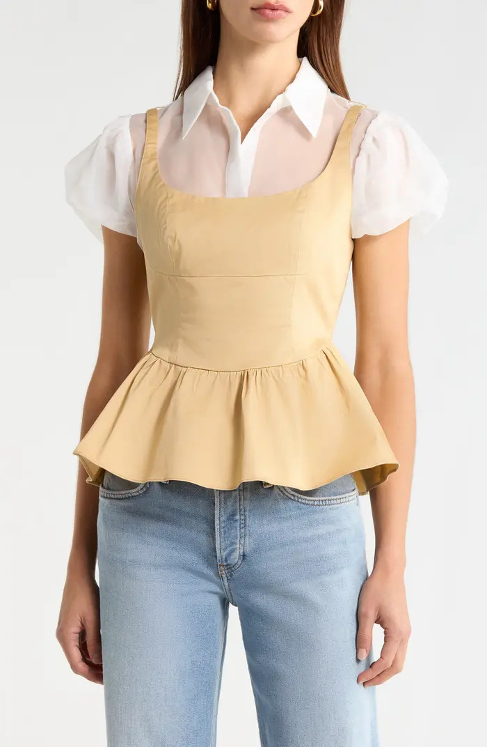 Carrington Layered Peplum Top | Nordstrom