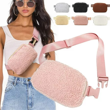 Belt Bag for Women Men Mini Waist Bag with Adjustable Strap | Walmart (US)