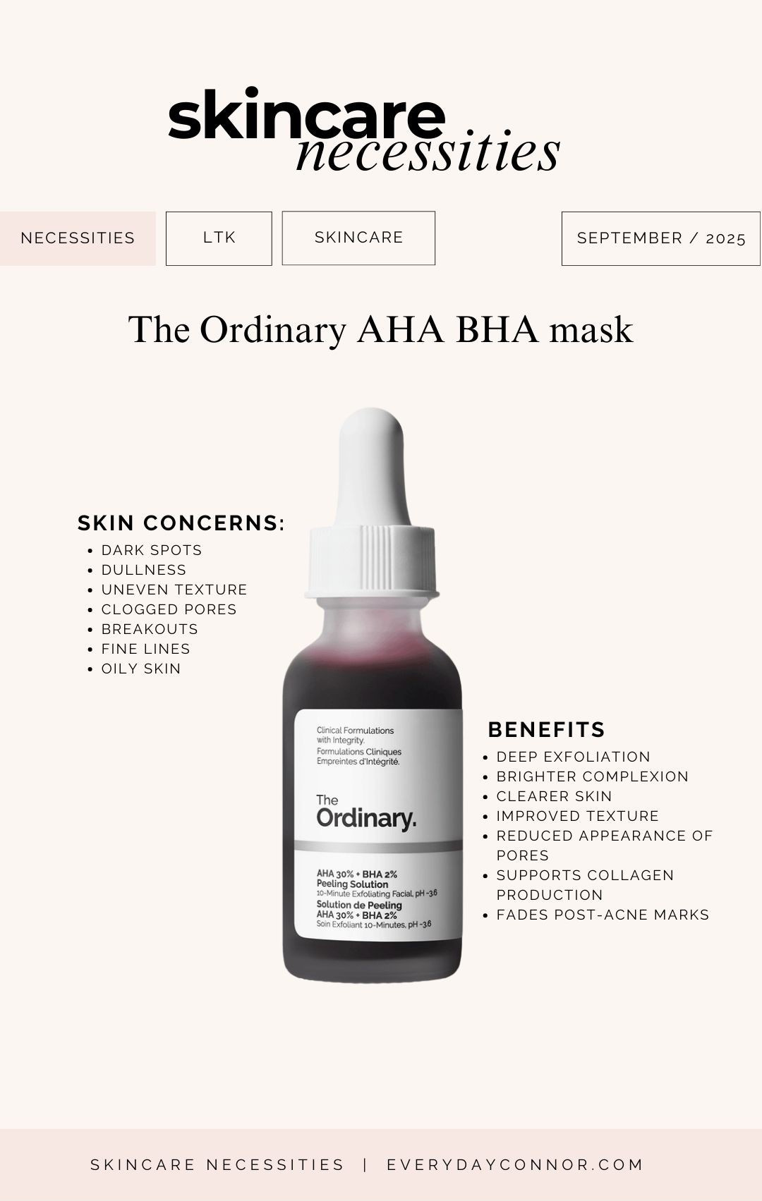 AHA + BHA peel - my fav leek to address dark spots, hyperpigmentation, dullness, uneven skin tone, oily skin, reduce the appearance of pores. 


#LTKStyleTip #LTKBeauty #LTKFindsUnder50