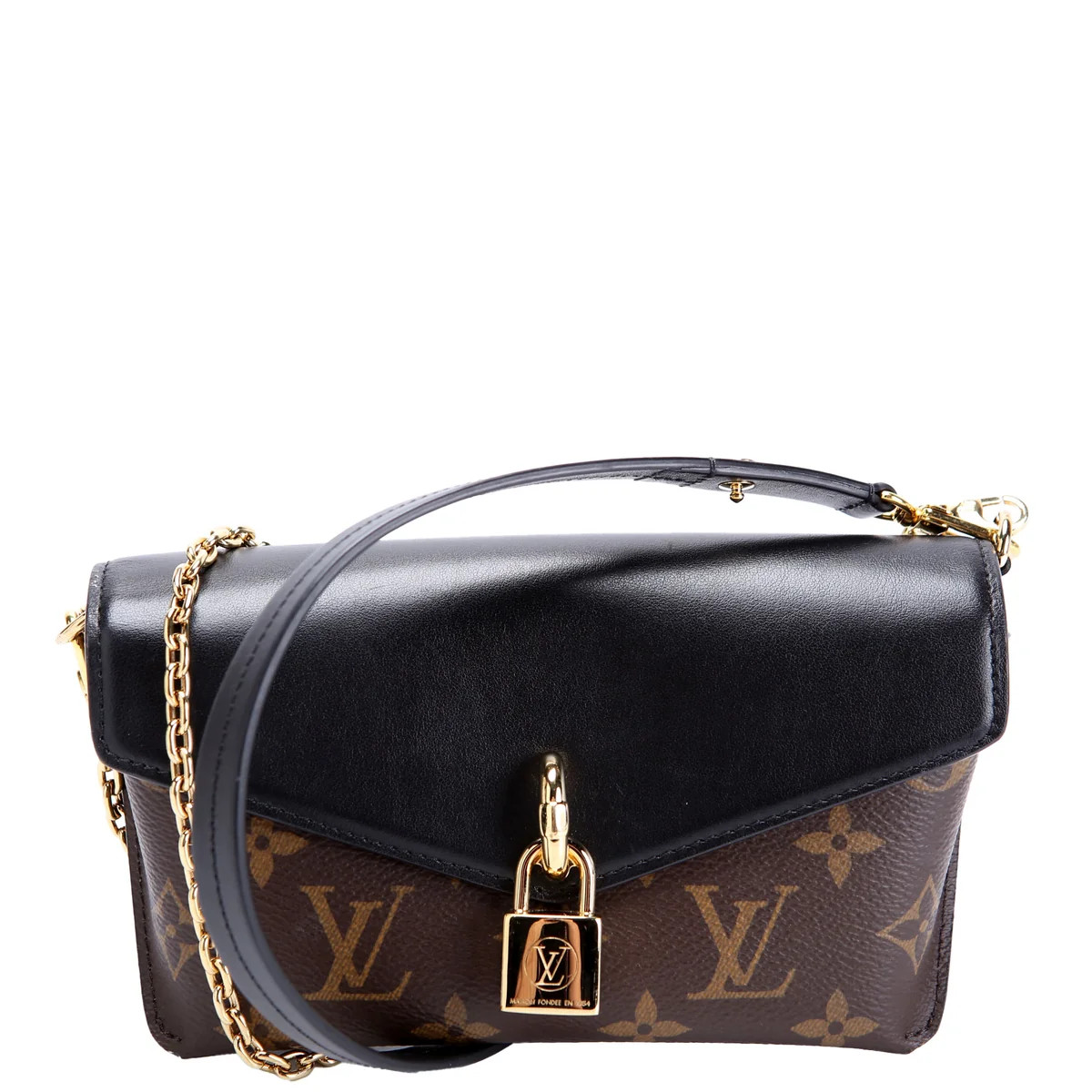 Padlock On Strap Monogram | Keeks Designer Handbags