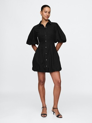 Bubble Mini Shirtdress | Gap (US)