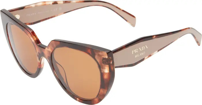 Prada 52mm Irregular Sunglasses | Nordstrom | Nordstrom