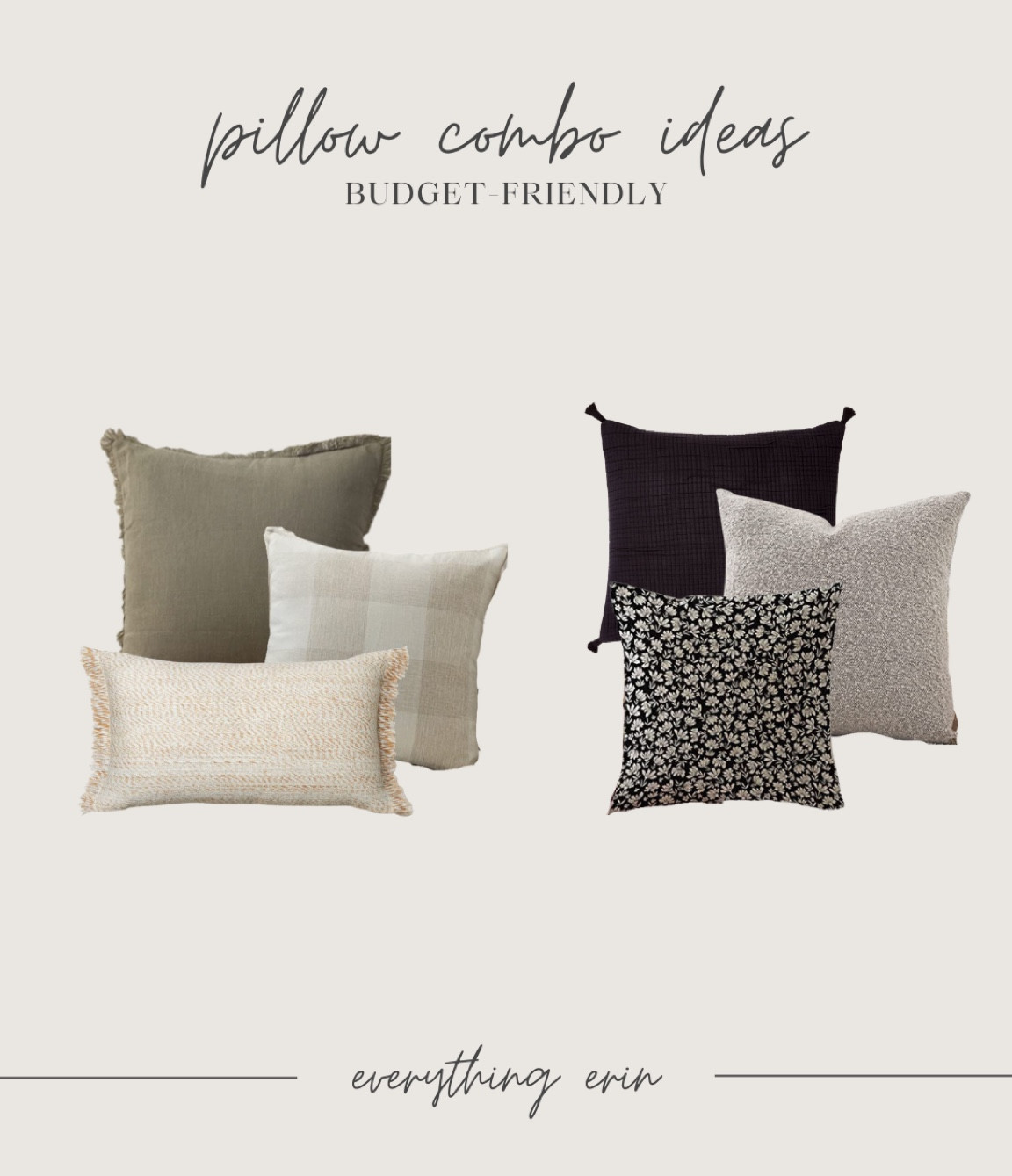 Budget friendly throw pillow combos

#LTKhome
