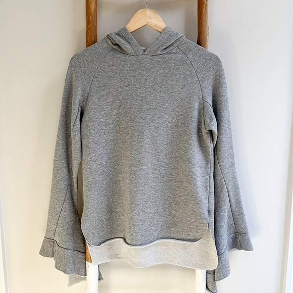 [central park west] flared sleeve hoodie heather gray XS | Poshmark