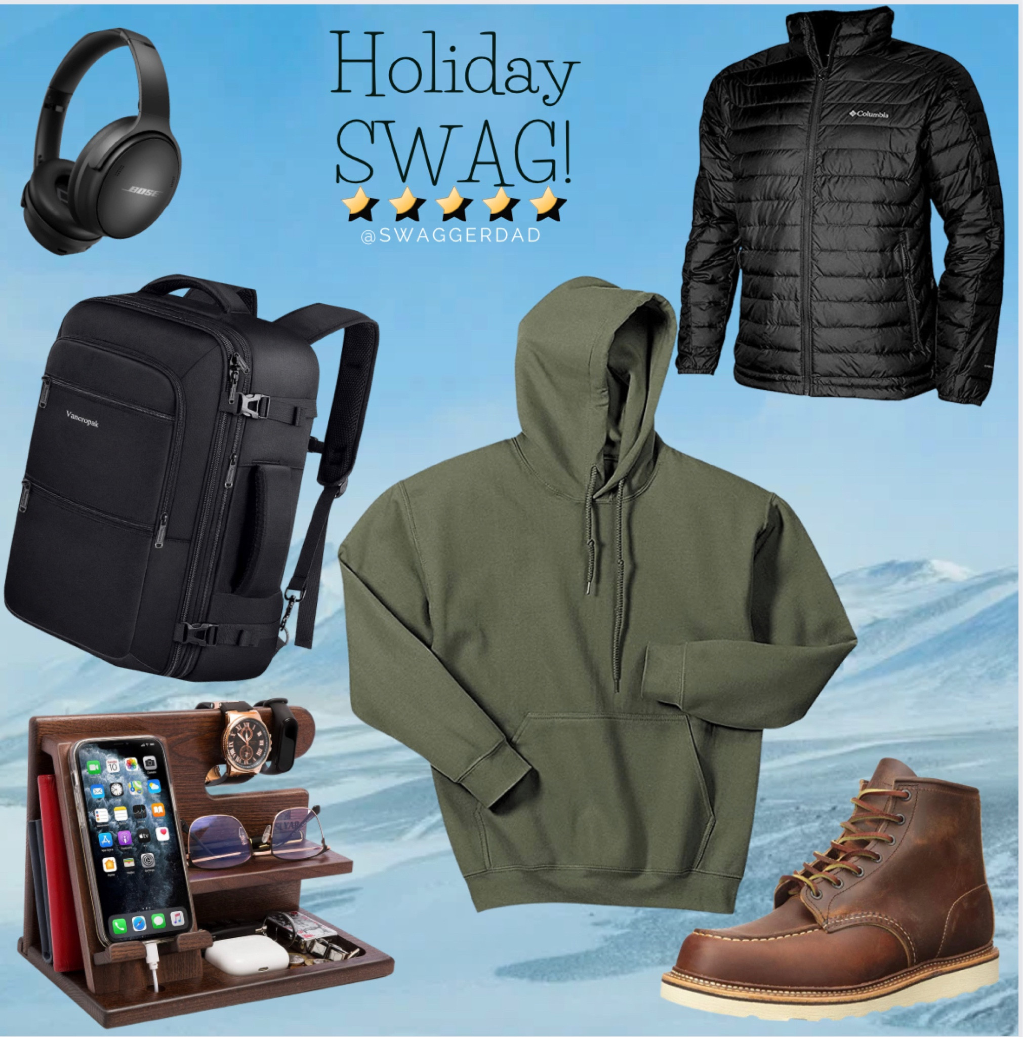 Holiday Swag, for Dad’s!
Bose Headphones,Columbia Puffer Jacket, Hoodie,Phone docking, Red Wing Boots, Backpack!

#LTKHoliday #LTKGiftGuide #LTKSeasonal