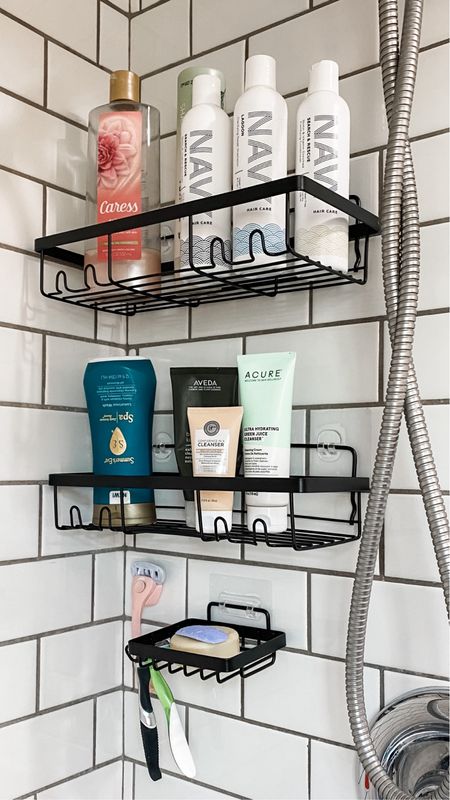 Shower organizer with 5 separate pieces for endless configurations! Perfect for small or awkward shower spaces and people of different heights! 

#LTKhome #LTKunder50 #LTKFind

#LTKHome #LTKSummerSales #LTKFindsUnder50