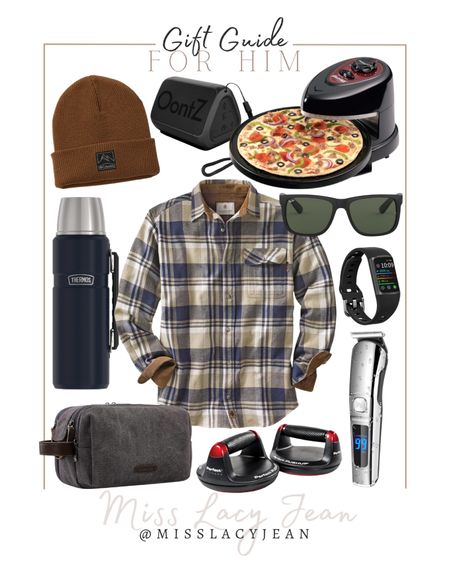 Gifts for him include flannel, rotating push up handles, sunglasses, Fitbit, electric shaver, pizza cooker, speaker, beanie, thermos, and toiletry bag.

Gift guide, gifts for him, gifts for husband, Amazon gift finds

#LTKGiftGuide #LTKmens #LTKfindsunder100