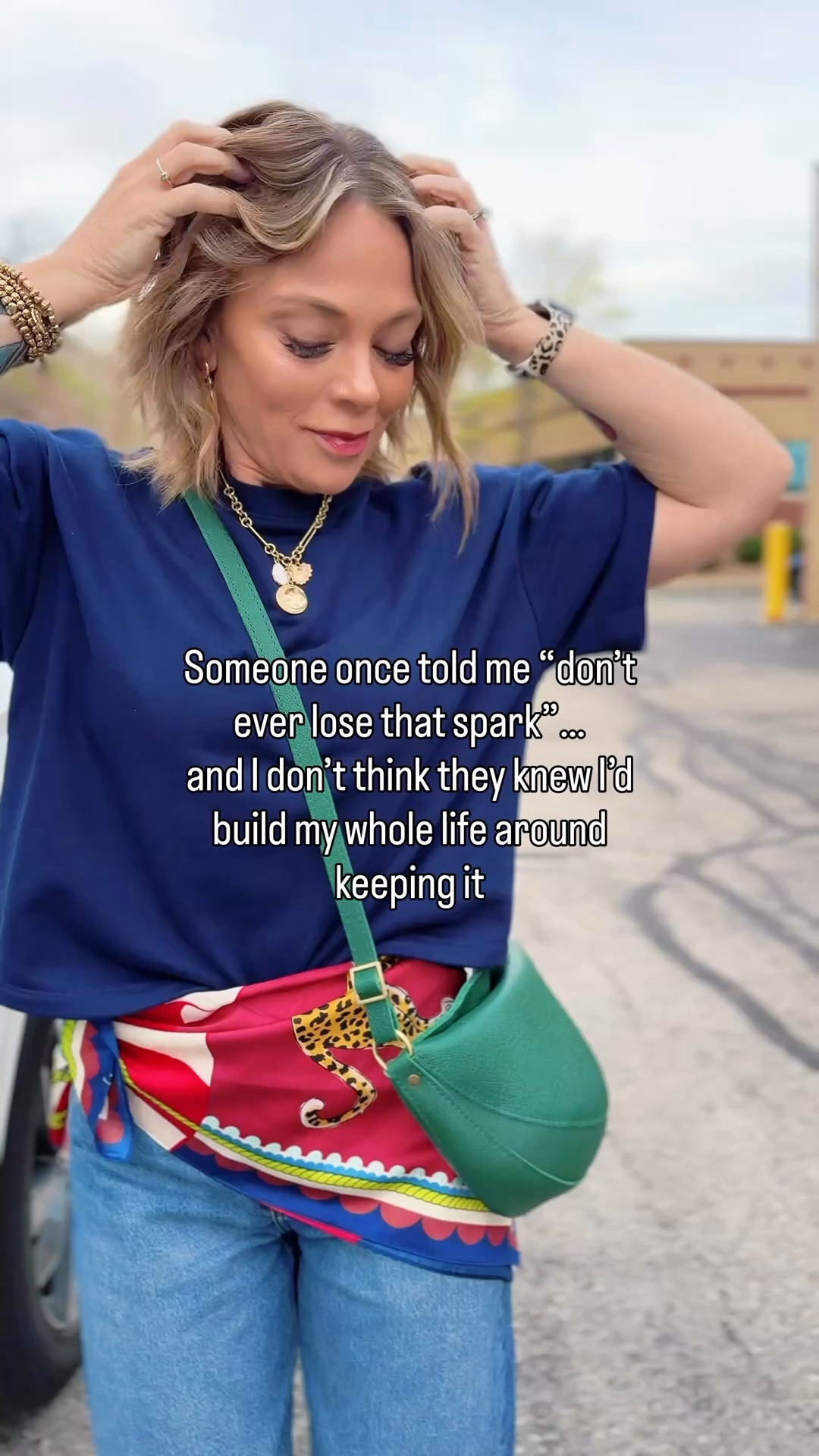 Someone once told me “don’t ever lose that spark 🔥 ”…
and I don’t think they realized I’d build my whole life around keeping it

Even now in my 40s…
I still feel like that little girl who always marched to the beat of her own drum 🥁 

The one who did things her own way
who felt things deeply
who just knew who she was, even if it didn’t always make sense to anyone else

I’m not for everyone🤭…
but I’ve learned I don’t need to be✌️

Life gets busy… roles change… seasons shift
but that spark🔥 ?
I’ve never been willing to let it go

And if you’ve been feeling a little disconnected from yours🔥…
maybe it’s not gone
maybe it’s just waiting for you to come back to it 🤍

If this felt like you… you’re in the right place here🫶


#millennialmom #geriatricmillennial #momlife #relatablecontent #momstyle
millennial mom life, women in their 40s style, finding yourself again, confidence after kids, relatable mom content, real life style, everyday outfits for moms, getting your spark back