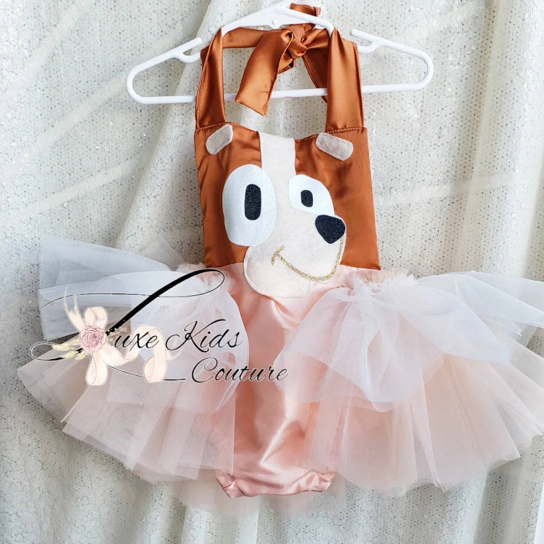 Pup Birthday Tutu Romper, red Dog baby outfit, Blue Pup birthday dress, dog first birthday outfit... | Etsy (US)