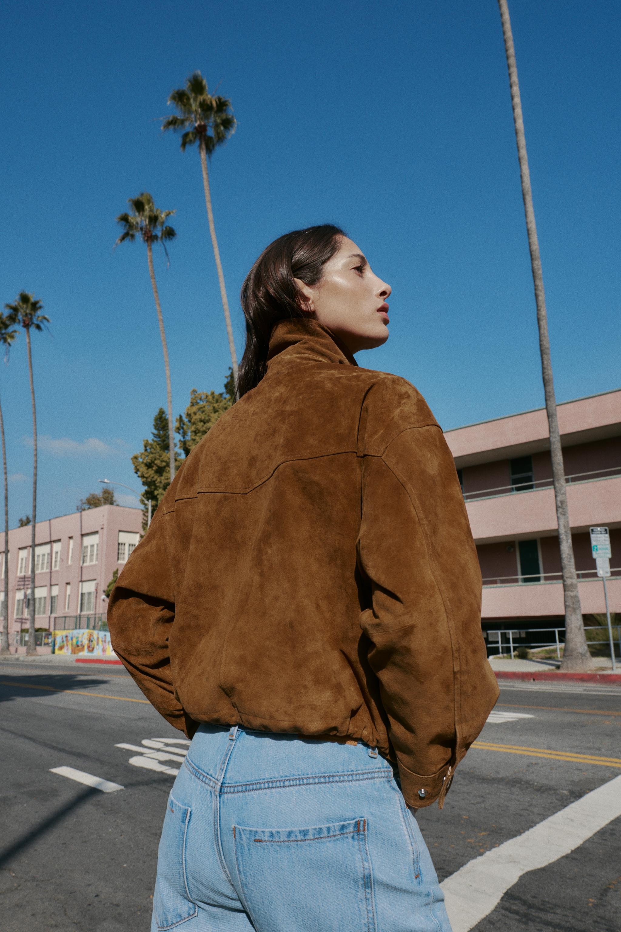 100% LEATHER BOMBER JACKET | Zara US