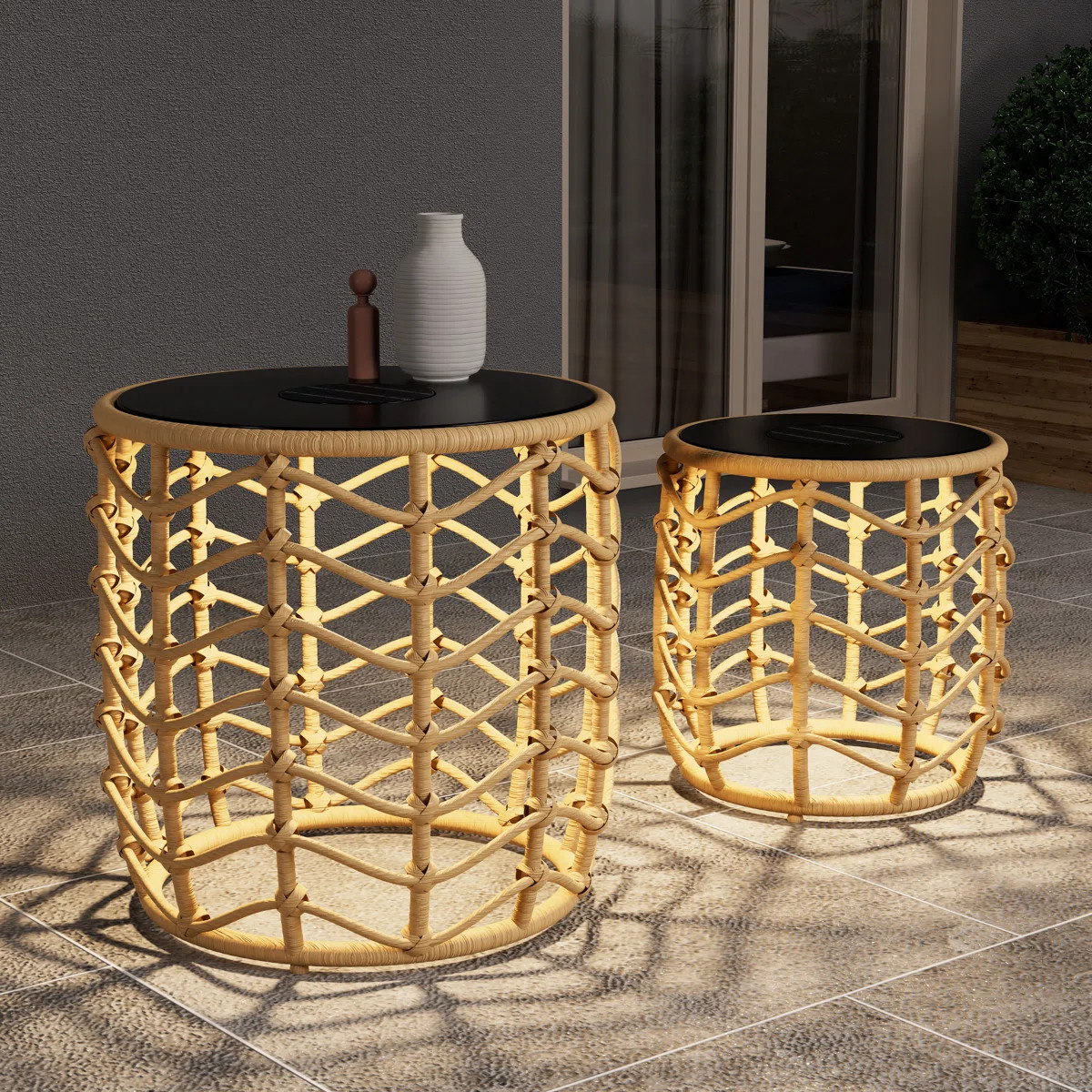 Lumweave 17.7'' Solar Powered Outdoor Floor Lamp | Wayfair North America
