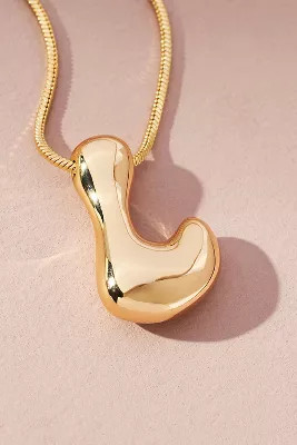 Bubble Letter Monogram Necklace | Anthropologie (US)