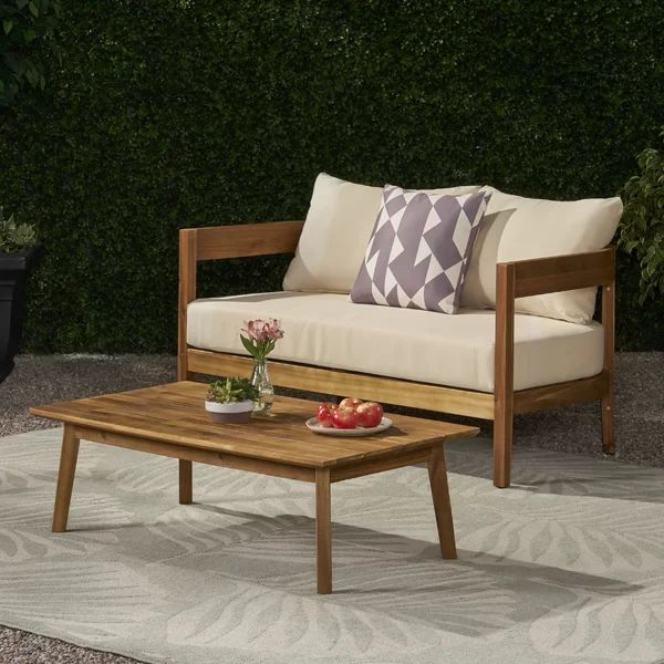Vita 2 - Person Outdoor Seating Group with Cushions | Wayfair North America