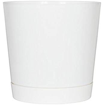 Full Depth Round Cylinder Pot, White, 12-Inch | Amazon (US)