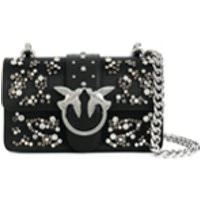 Pinko mini Love Strass bag - Noir | Farfetch FR