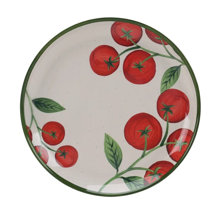 Better Homes and Gardens Bamboo Melamine Tomato Dinner Plate, 10.75 Inch, Red | Walmart (US)