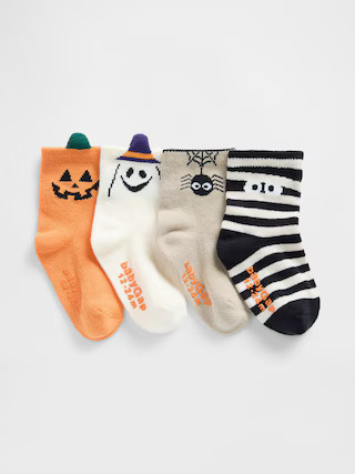 Baby & Toddler Halloween Crew Socks (4-Pack) | Gap (US)