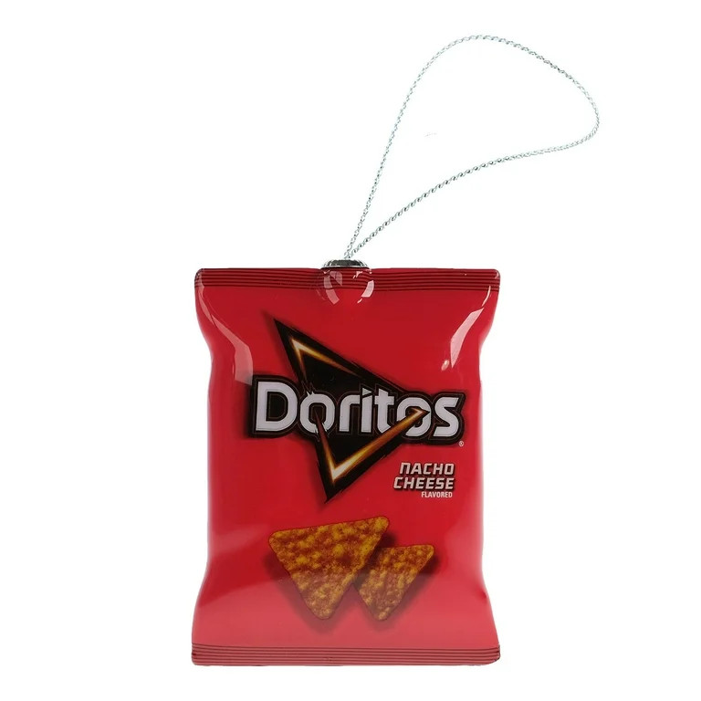 Doritos Nacho Cheese Hanging Christmas Ornament, 4 inches Tall, Plastic, Red | Walmart (US)