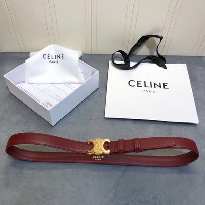 CELINE TRIOMPHE NATURAL FUCHSIA BELT Color: wine red | eBay US