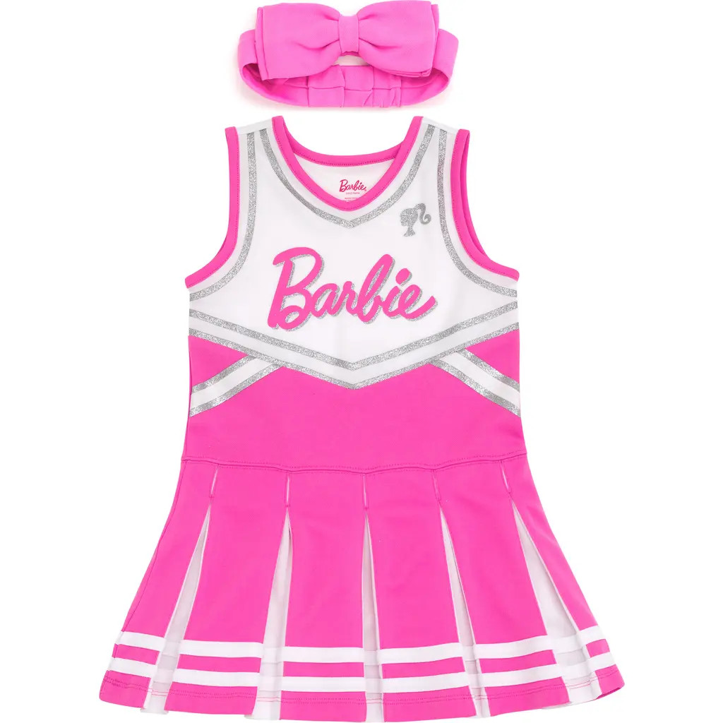 Barbie Cheerleader Dress and Headband Set in Pink White at Nordstrom, Size 14-16 | Nordstrom