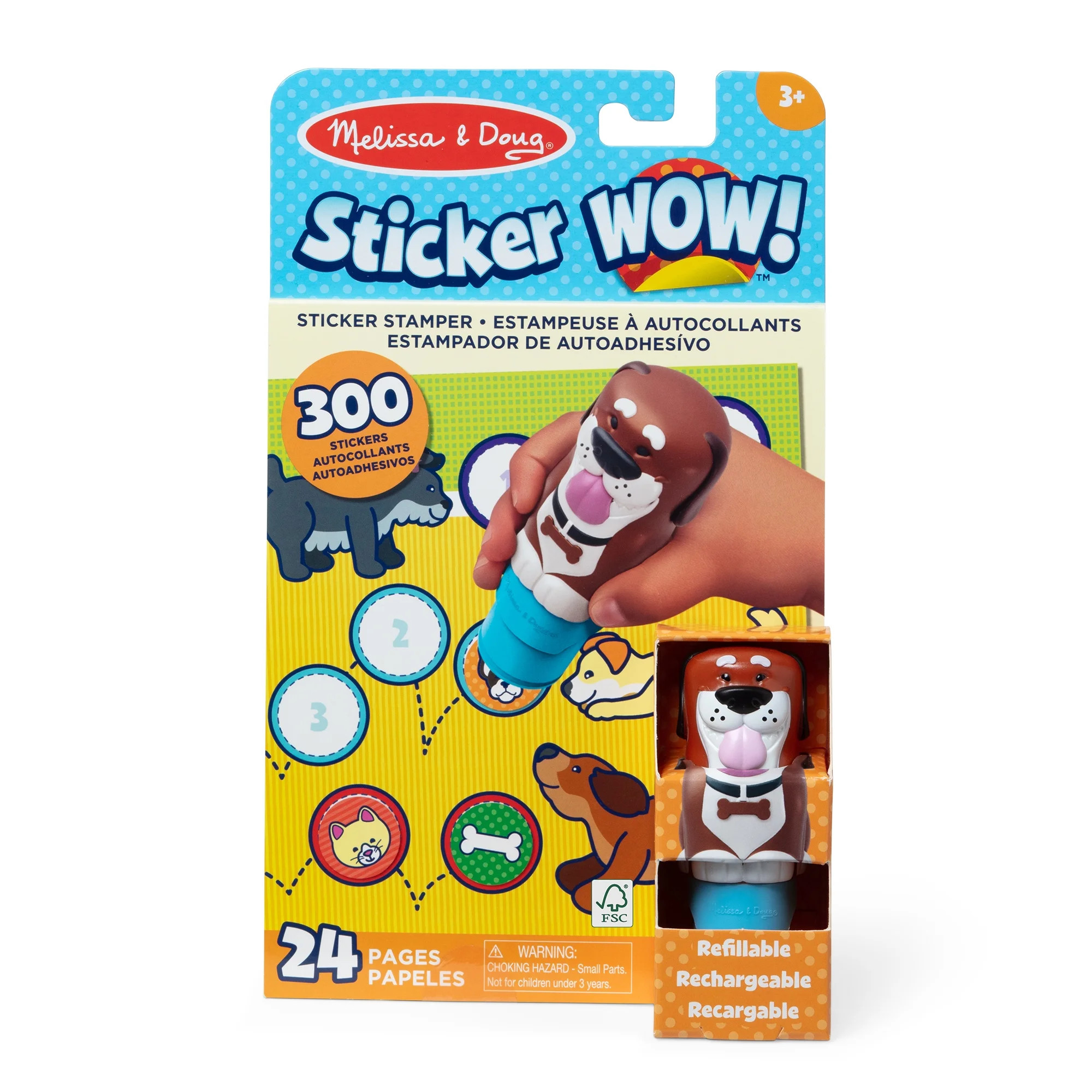 Melissa & Doug Sticker WOW!™ 24-Page Activity Pad and Sticker Stamper, 300 Stickers, Arts and C... | Walmart (US)