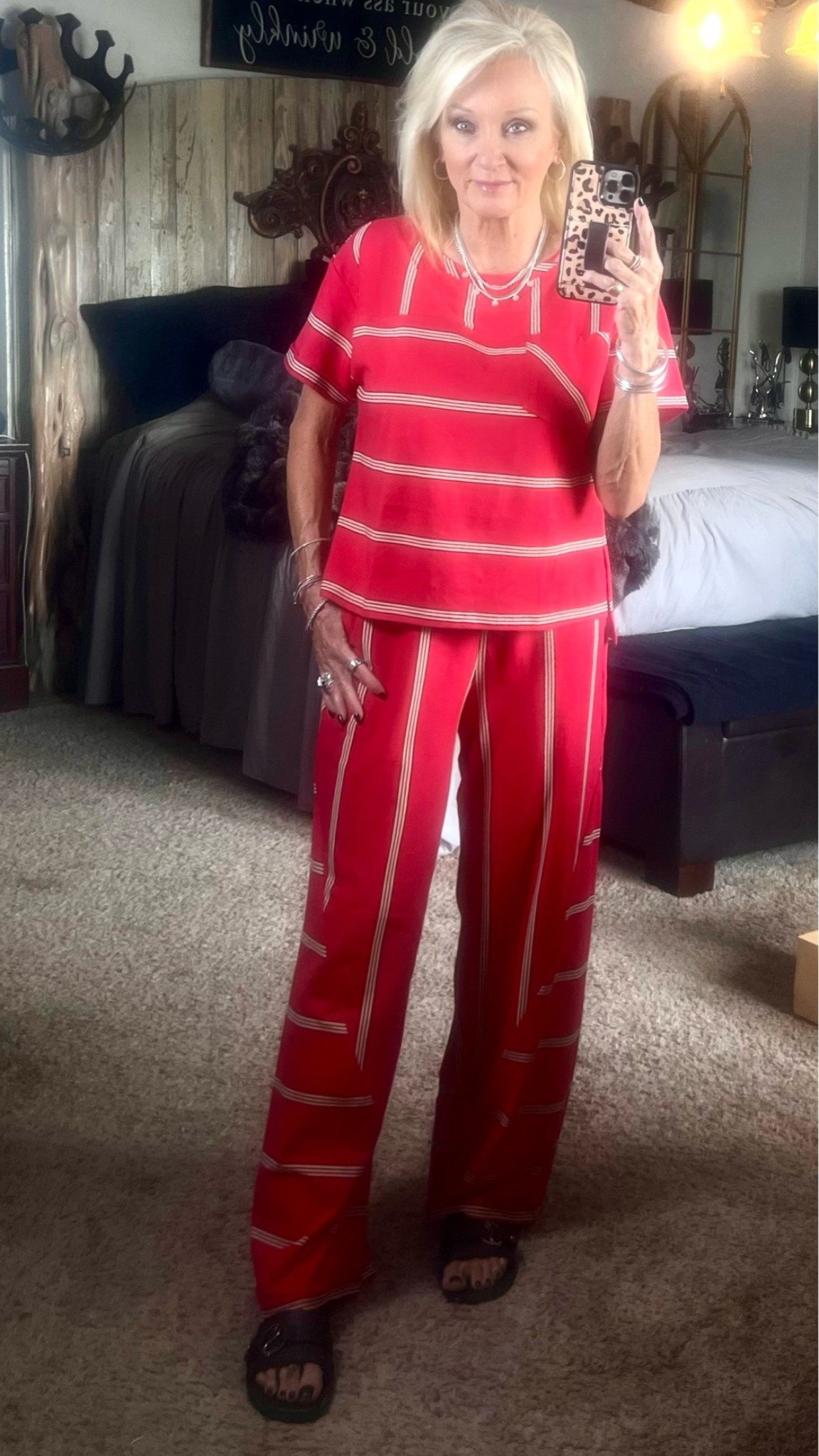 Red striped pant that’s as comfy as it is cute!!

#LTKootd #LTKmomlife #LTKOver40