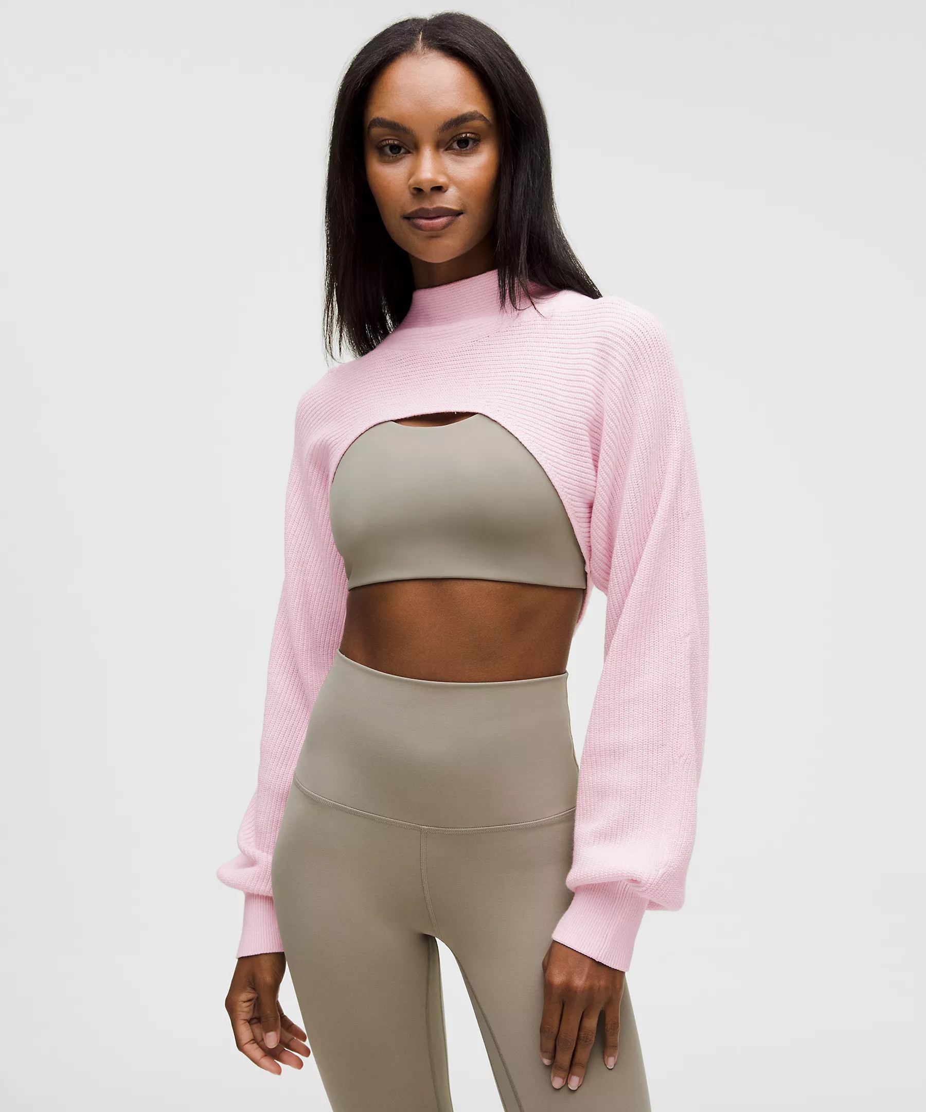 Cotton-Blend Mockneck Knit Shrug | Lululemon (US)