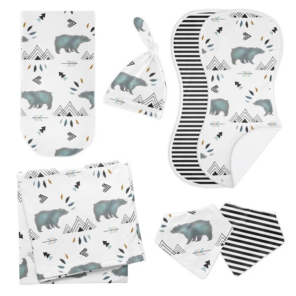 Bear Mountain Newborn Baby Layette Set by Sweet Jojo Designs | Wayfair North America
