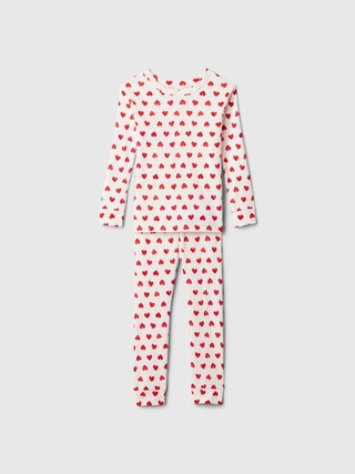 babyGap 100% Organic Cotton Heart PJ Set | Gap Factory
