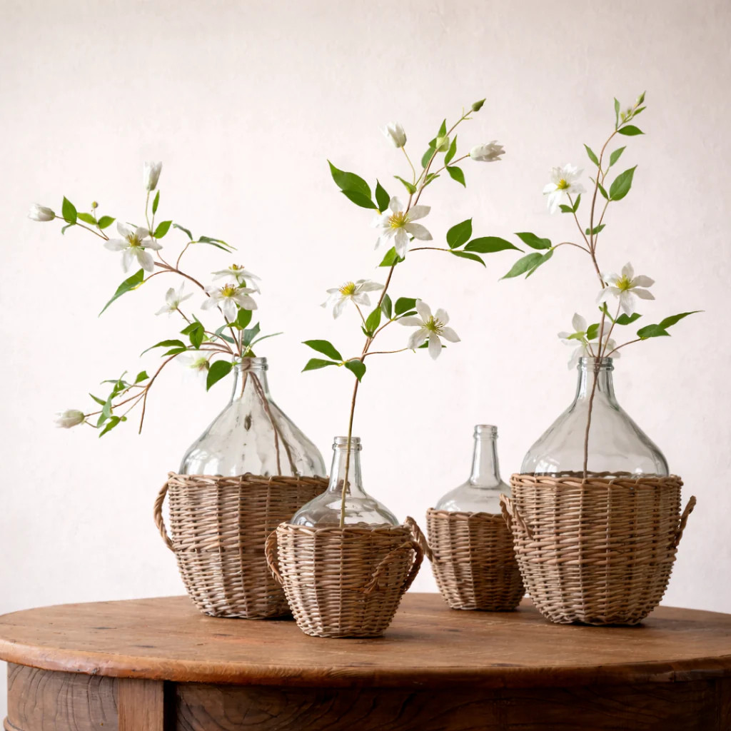 35" White Clematis | Eco Chic Home