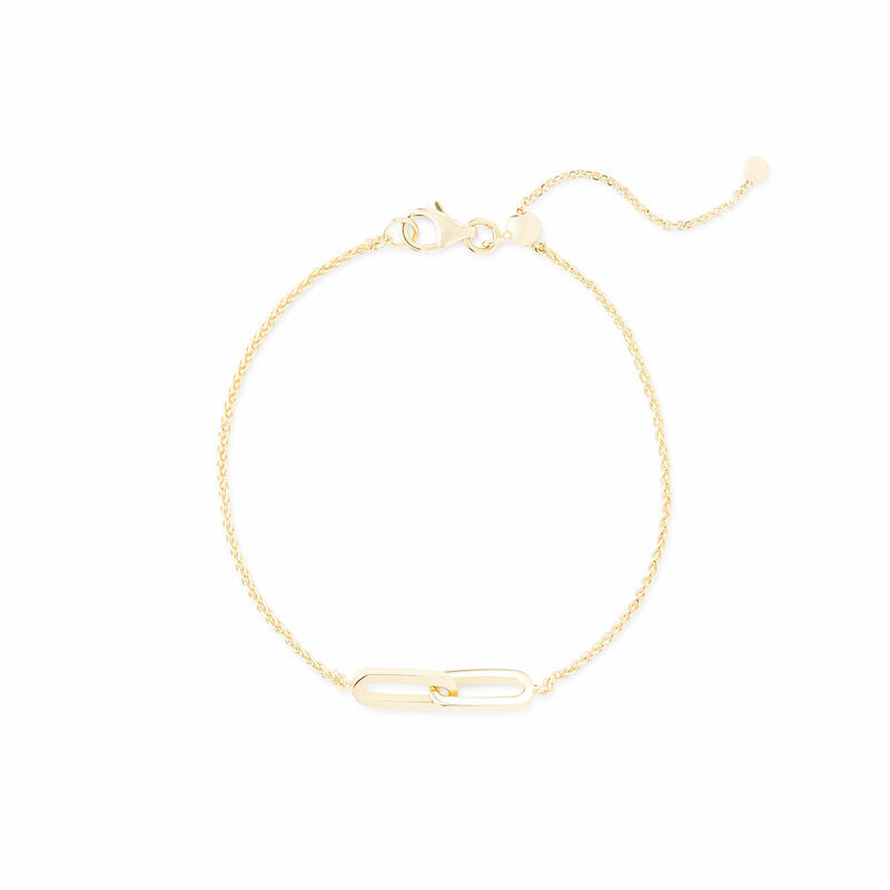 18k Gold Plated Link Bracelet | Rocksbox