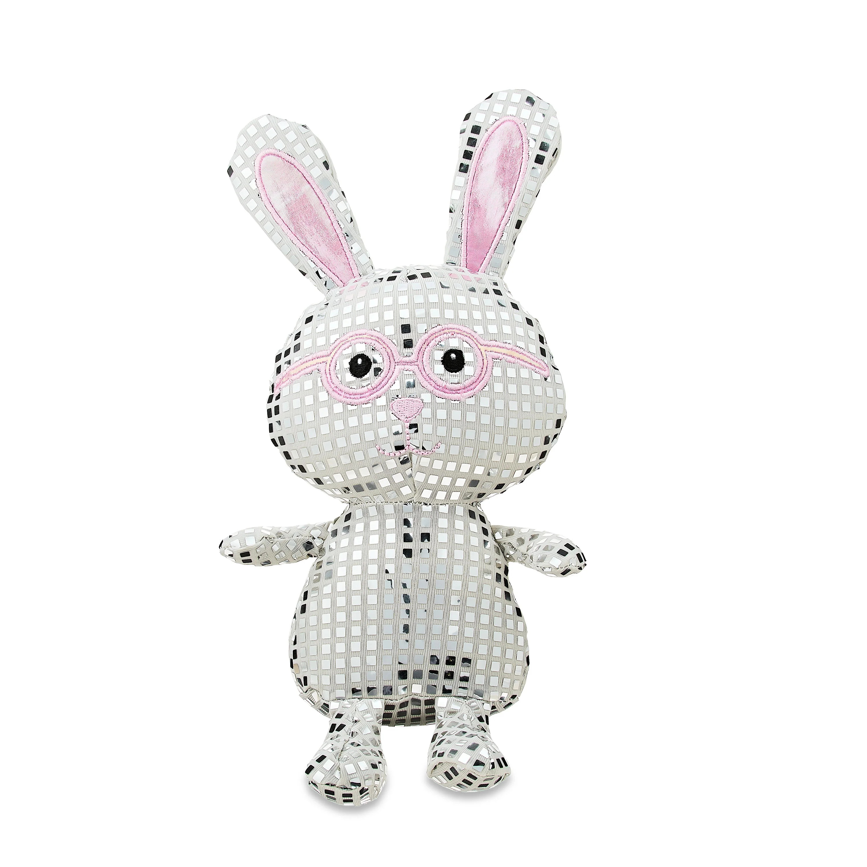 Easter Silver Disco Bunny Plush, 12 in, by Way To Celebrate - Walmart.com | Walmart (US)