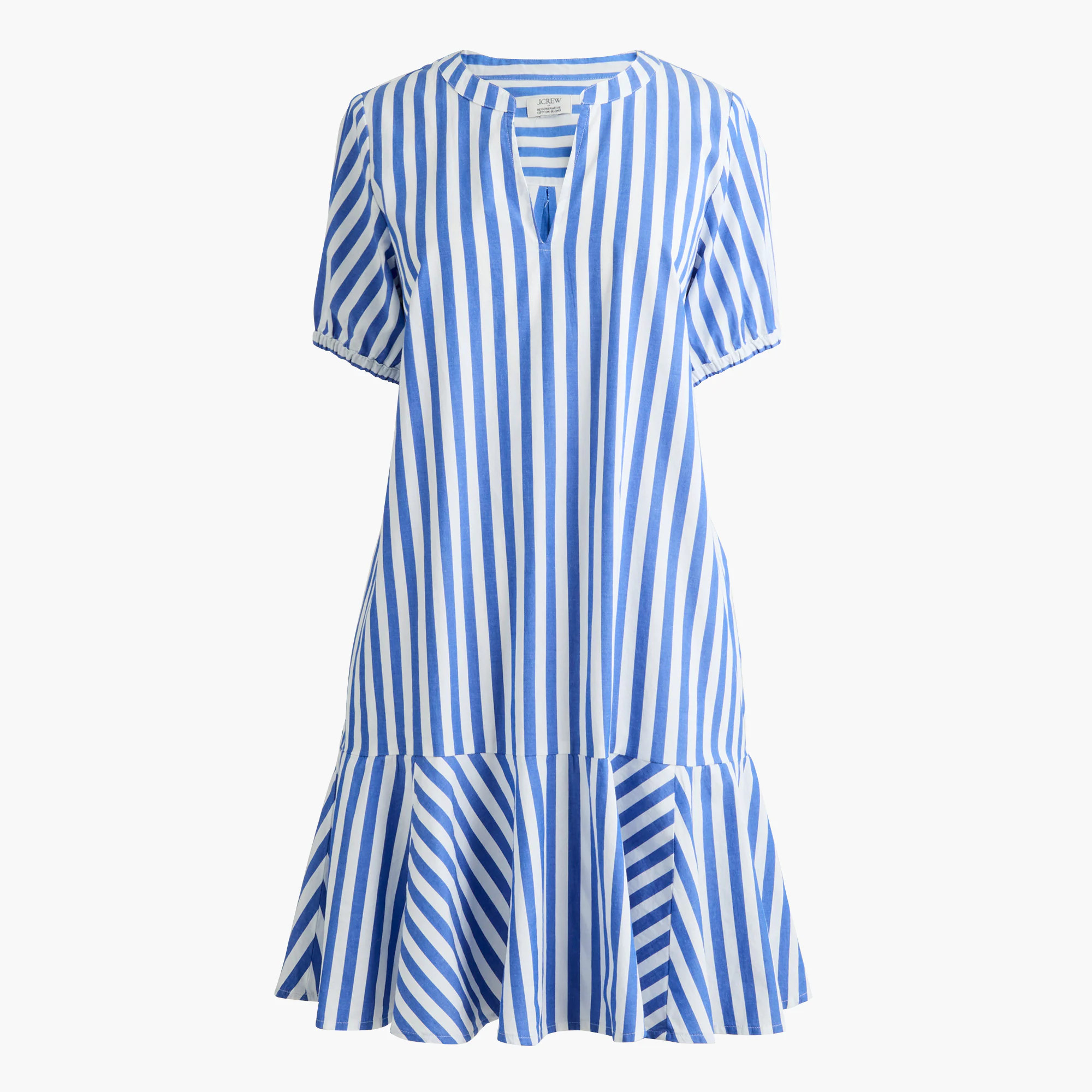Striped mini shirt-dress | J.Crew Factory