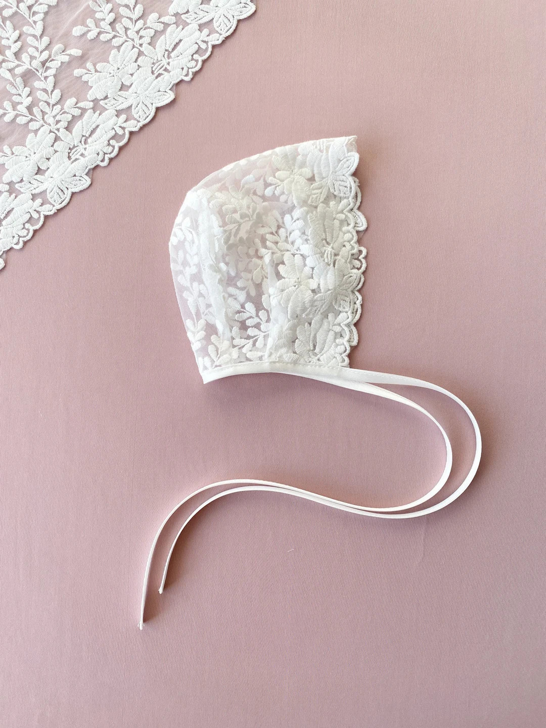 Lace Baptism Bonnet Christening bonnet for baby girl | Etsy (US)